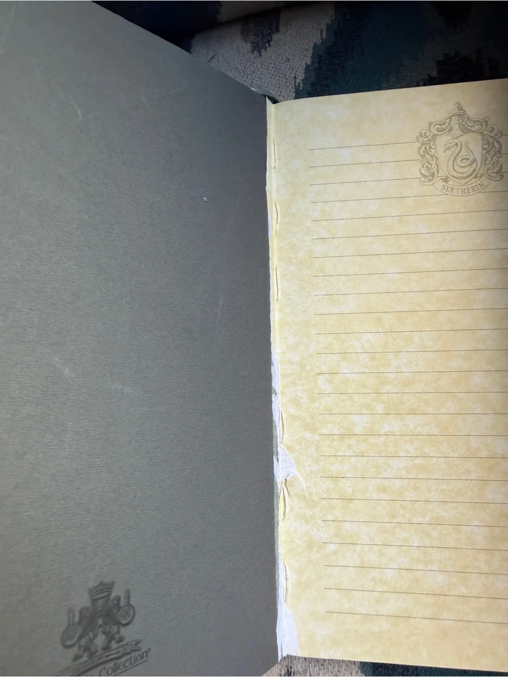 Slytherin Notebook , pencils and paper bundle